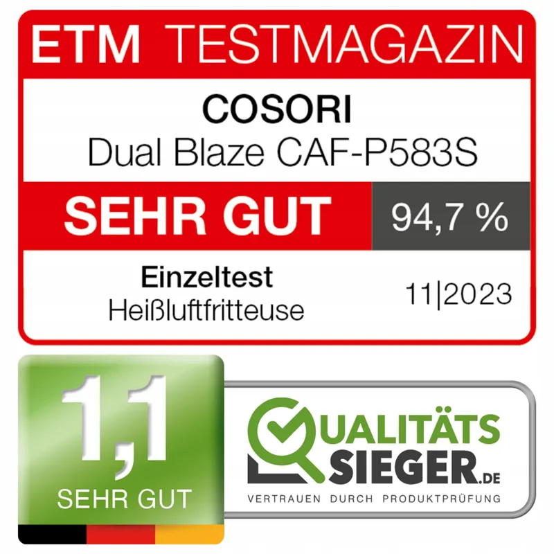 COSORI Dual Blaze Heteluchtfriteuse XXL 6,4L WiFi 12 Functies Touchscreen — foto 2