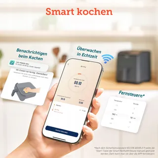 COSORI Dual Blaze Heteluchtfriteuse XXL 6,4L WiFi 12 Functies Touchscreen — miniatuur 7