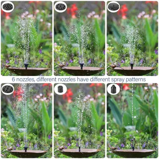 SPRIFITYY Solar Fonteinpomp 1.5W Vijver Tuin — miniatuur 3