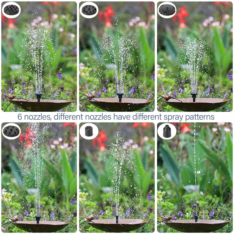 SPRIFITYY Solar Fonteinpomp 1.5W Vijver Tuin — foto 3
