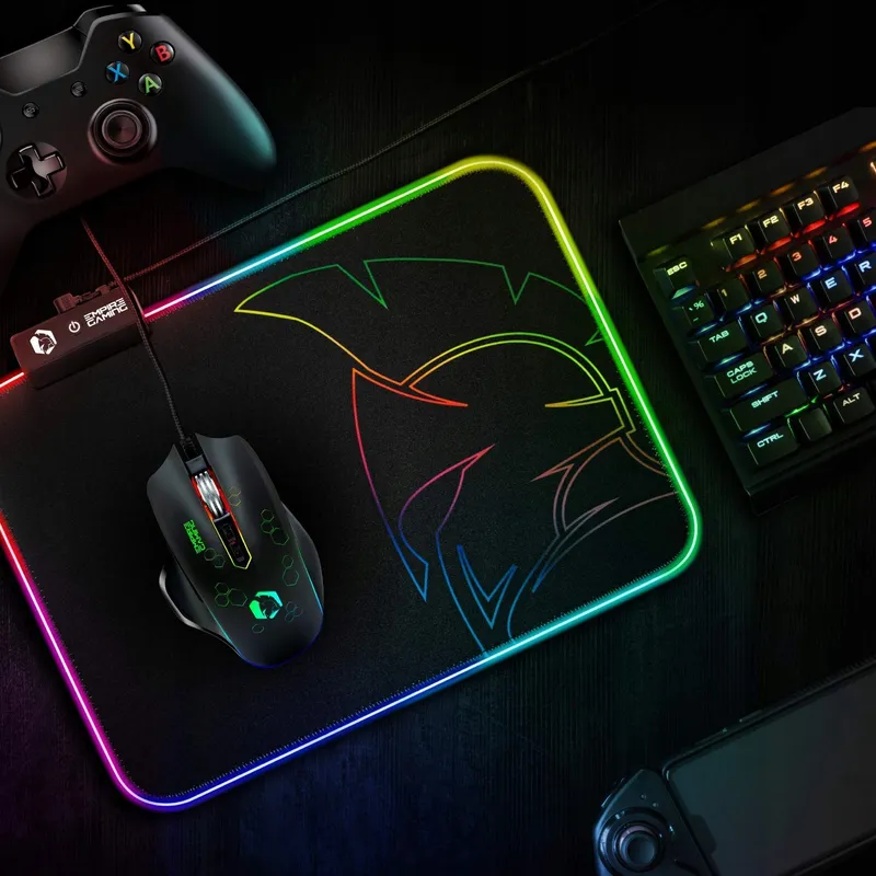 EMPIRE GAMING Dark Rainbow Muismat RGB LED 12 Modi — foto 8