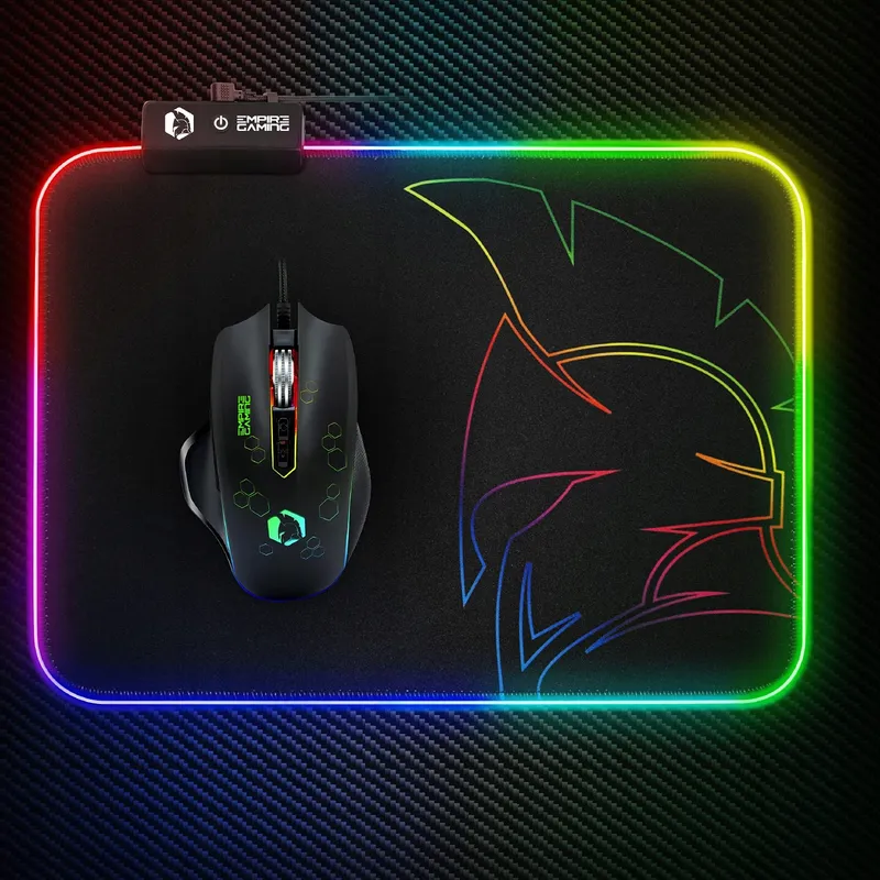 EMPIRE GAMING Dark Rainbow Muismat RGB LED 12 Modi — foto 9
