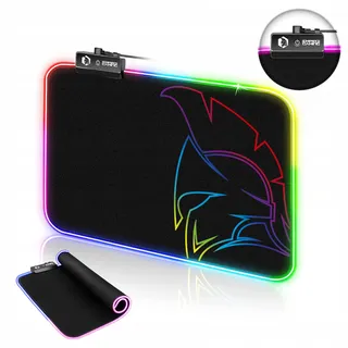 EMPIRE GAMING Dark Rainbow Muismat RGB LED 12 Modi — miniatuur 2