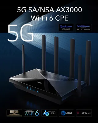 CUDY P5 5G AX3000 Router WiFi 6 Dual SIM 4x4 MIMO VPN — miniatuur 2