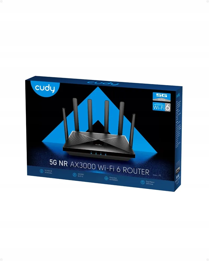 CUDY P5 5G AX3000 Router WiFi 6 Dual SIM 4x4 MIMO VPN — foto 9