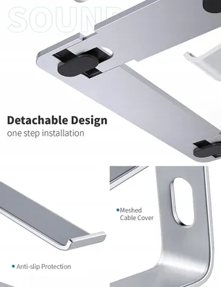 SOUNDANCE Aluminium Laptopstandaard Ergonomisch Bureau 10-156 inch — miniatuur 5