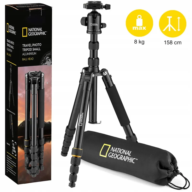 NATIONAL GEOGRAPHIC Reisstatief Set met Monopod Aluminium 8kg — foto 2