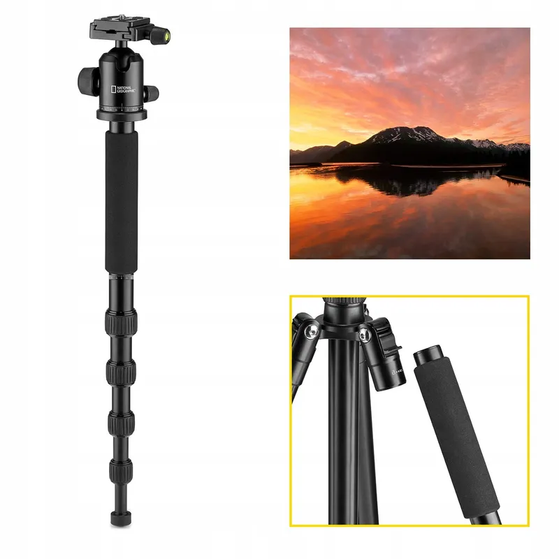 NATIONAL GEOGRAPHIC Reisstatief Set met Monopod Aluminium 8kg — foto 5