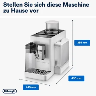 DE'LONGHI Rivelia Volautomatisch Koffiezetapparaat 16 Dranken Wit — miniatuur 8
