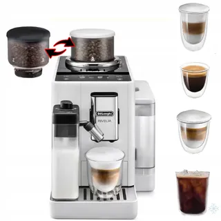 DE'LONGHI Rivelia Volautomatisch Koffiezetapparaat 16 Dranken Wit — miniatuur 13