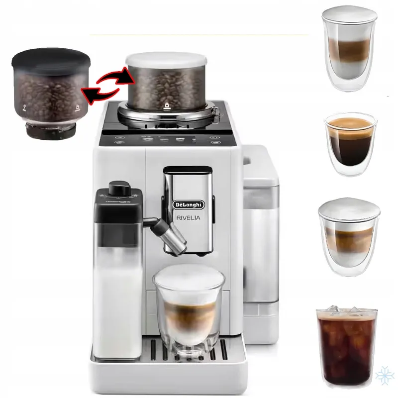DE'LONGHI Rivelia Volautomatisch Koffiezetapparaat 16 Dranken Wit — foto 13