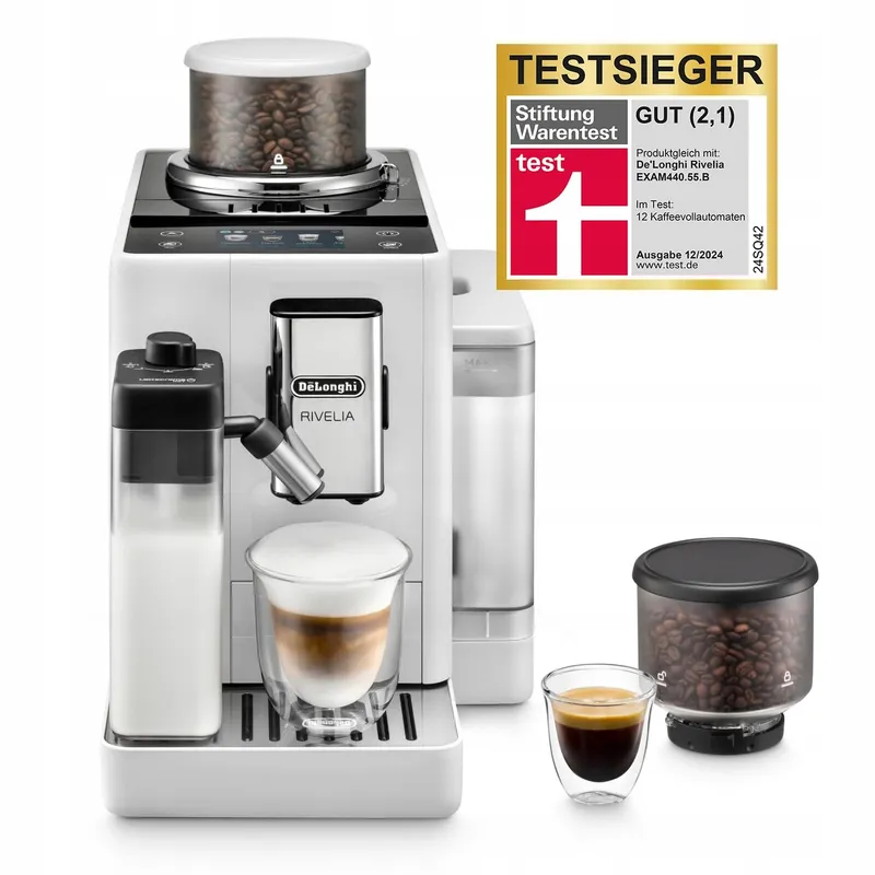 DE'LONGHI Rivelia Volautomatisch Koffiezetapparaat 16 Dranken Wit — foto 1