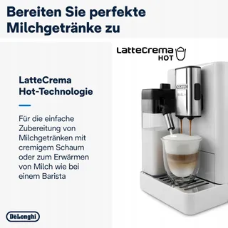 DE'LONGHI Rivelia Volautomatisch Koffiezetapparaat 16 Dranken Wit — miniatuur 5
