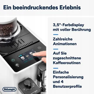 DE'LONGHI Rivelia Volautomatisch Koffiezetapparaat 16 Dranken Wit — miniatuur 7