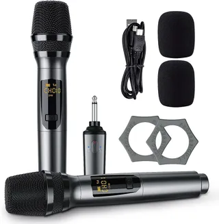 LEKATO Draadloze Karaoke Microfoon 30h DJ Zang Kerk — miniatuur 10