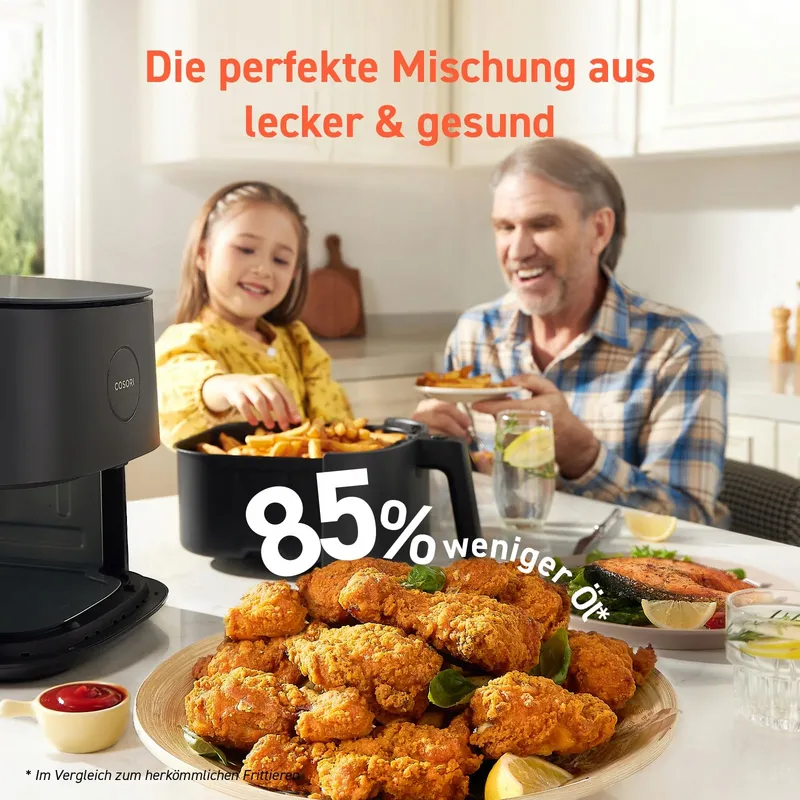 COSORI Airfryer 4,7L 7-in-1 Stil Energiezuinig — foto 6