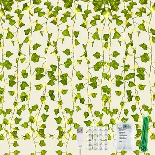 KASZOO Klimop Lichtgordijn 252 LED 3x2,1m Decoratief — miniatuur 1