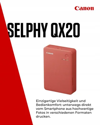 CANON SELPHY QX20 Mobiele Fotoprinter WLAN USB-C Terracotta — miniatuur 2