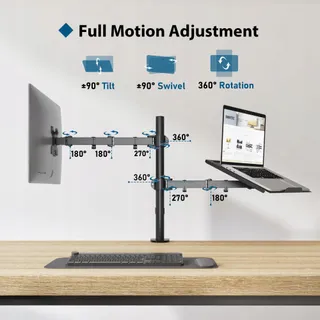 BONTEC Monitorarm met Laptophouder 13-32 Inch LCD LED — miniatuur 3
