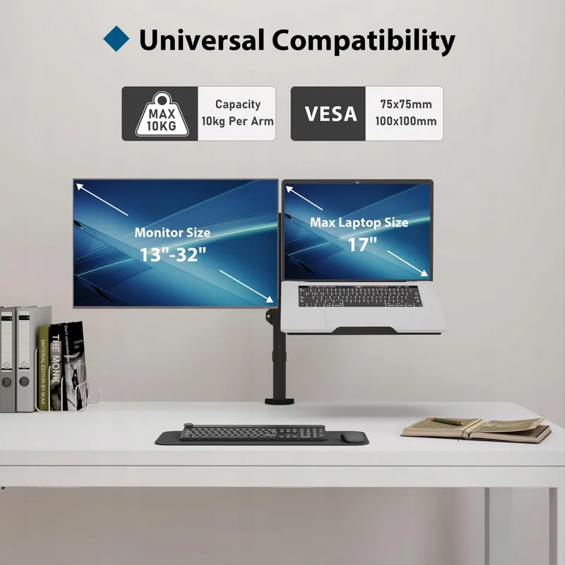 BONTEC Monitorarm met Laptophouder 13-32 Inch LCD LED — foto 2