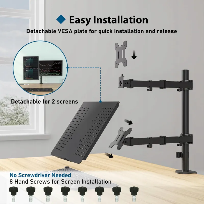 BONTEC Monitorarm met Laptophouder 13-32 Inch LCD LED — foto 5