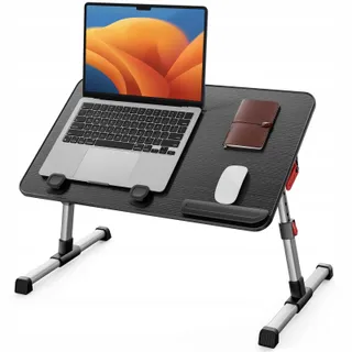 SAIJI Opvouwbare Verstelbare Laptoptafel 16x33cm Zwart — miniatuur 1