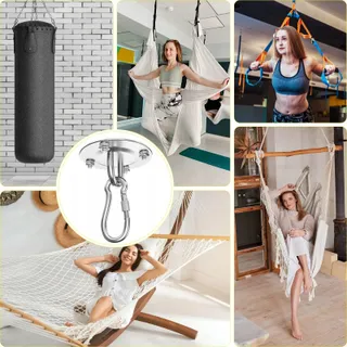MORZEJAR Roestvrijstalen Draaihaak 360° Schommel Yoga — miniatuur 7