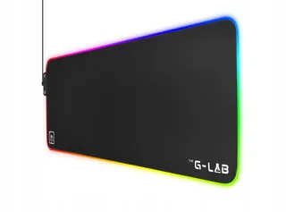 THE G-LAB Rubidium Muismat XXL RGB LED Antislip 800x300x3mm — miniatuur 1