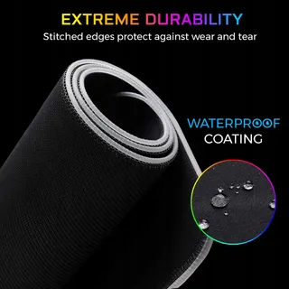 THE G-LAB Rubidium Muismat XXL RGB LED Antislip 800x300x3mm — miniatuur 6