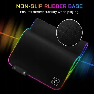 THE G-LAB Rubidium Muismat XXL RGB LED Antislip 800x300x3mm — miniatuur 4