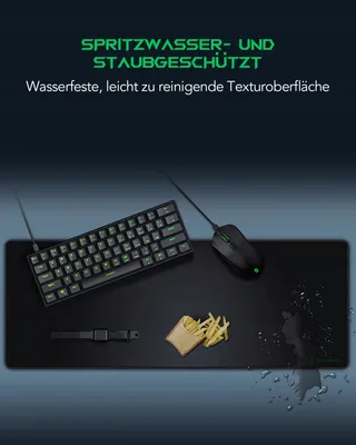 BLACK SHARK Gaming Muismat XXL 800x300x4mm Antislip Microvezel — miniatuur 4