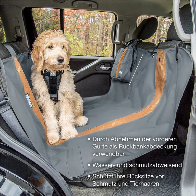 KURGO Wander Autostoelmat Hond Waterdicht Achterbank Zwart — foto 3