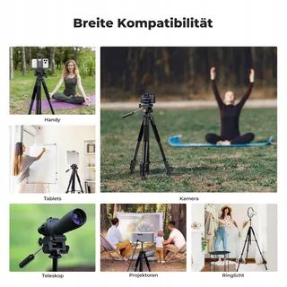 K&F CONCEPT Licht Statief 172cm Camera's Smartphones met Tas — miniatuur 8