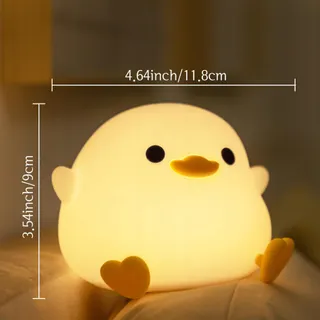 YUANDIAN Dodo Duck LED Nachtlampje Siliconen Touch — miniatuur 6