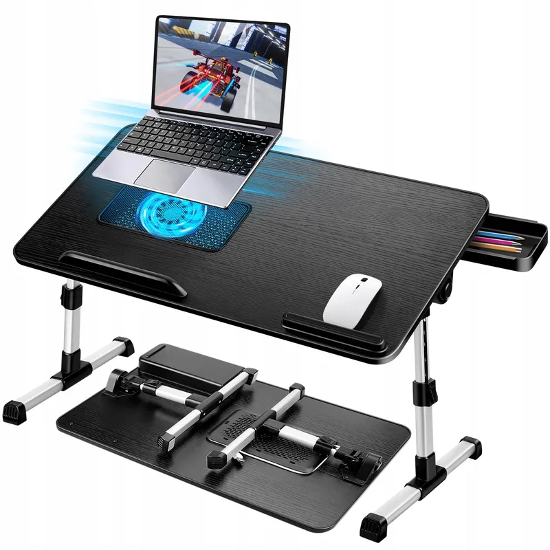 AIROPEN Laptoptafel Bed Verstelbaar Opvouwbaar Koeling Zwart — foto 1