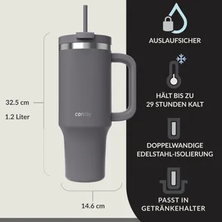 CONTIGO Streeterville Thermosfles RVS 1200ml Rietje BPA-Vrij — miniatuur 2
