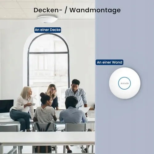 TENDA I27 AX3000 Access Point WiFi 6 PoE WPA3 App — foto 5
