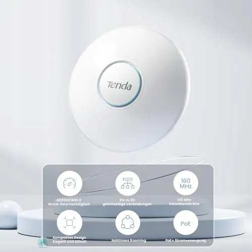 TENDA I27 AX3000 Access Point WiFi 6 PoE WPA3 App — foto 2