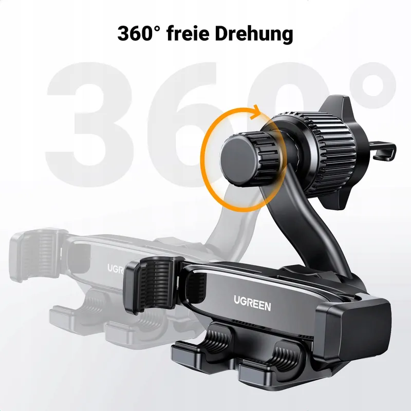 UGREEN Autohouder 360° Ventilatierooster Zwaartekrachtsysteem — foto 4