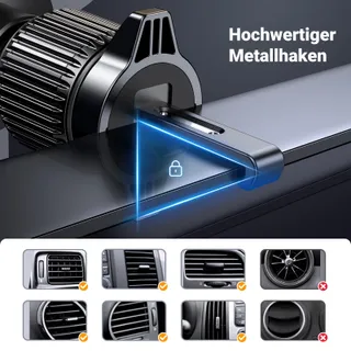 UGREEN Autohouder 360° Ventilatierooster Zwaartekrachtsysteem — miniatuur 5