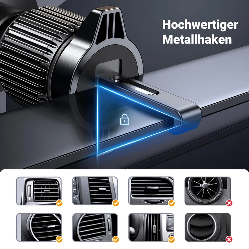 UGREEN Autohouder 360° Ventilatierooster Zwaartekrachtsysteem — foto 5