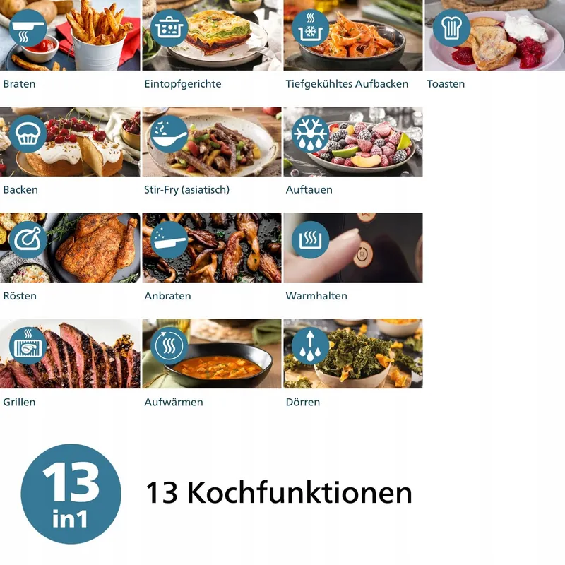 PHILIPS Airfryer 2000 Serie 4,2L Touchscreen 13 Kookopties 1500W — foto 6