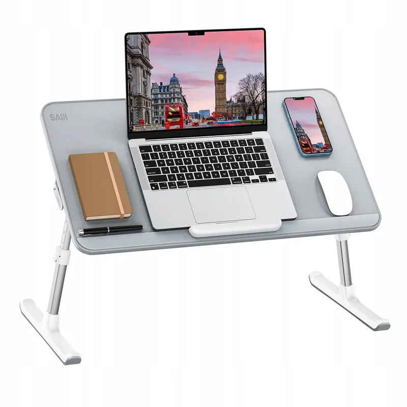 SAIJI Bedtafel Laptoptafel Verstelbaar 17 inch 60x33cm — foto 1