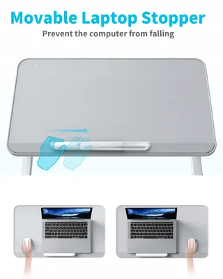 SAIJI Bedtafel Laptoptafel Verstelbaar 17 inch 60x33cm — miniatuur 9