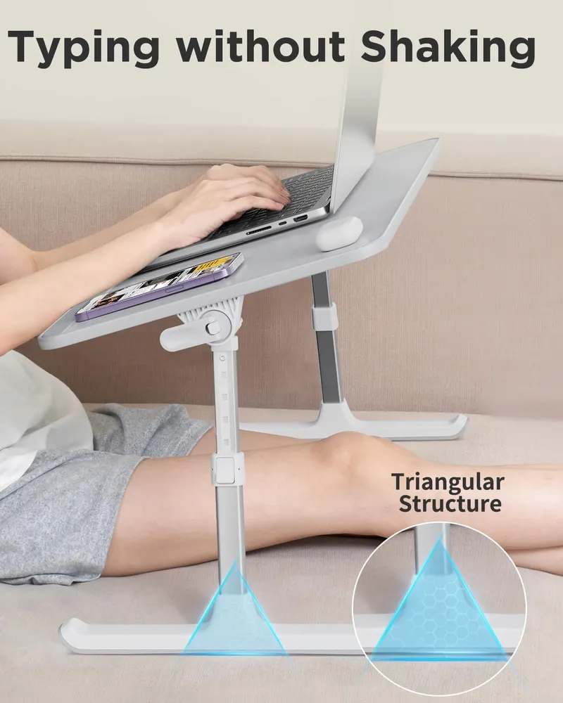 SAIJI Bedtafel Laptoptafel Verstelbaar 17 inch 60x33cm — foto 3