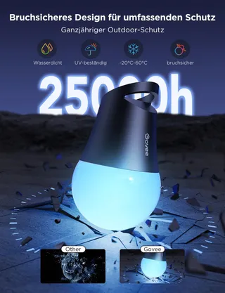 GOVEE Slimme Buitenverlichting 30M RGBIC LED IP65 Alexa App — miniatuur 6