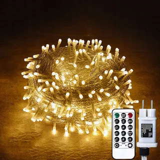 GRESONIC Kerstverlichting Lichtsnoer 200 LED 20m Warmwit — miniatuur 2