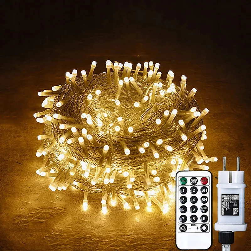 GRESONIC Kerstverlichting Lichtsnoer 200 LED 20m Warmwit — foto 2