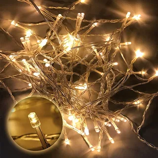 GRESONIC Kerstverlichting Lichtsnoer 200 LED 20m Warmwit