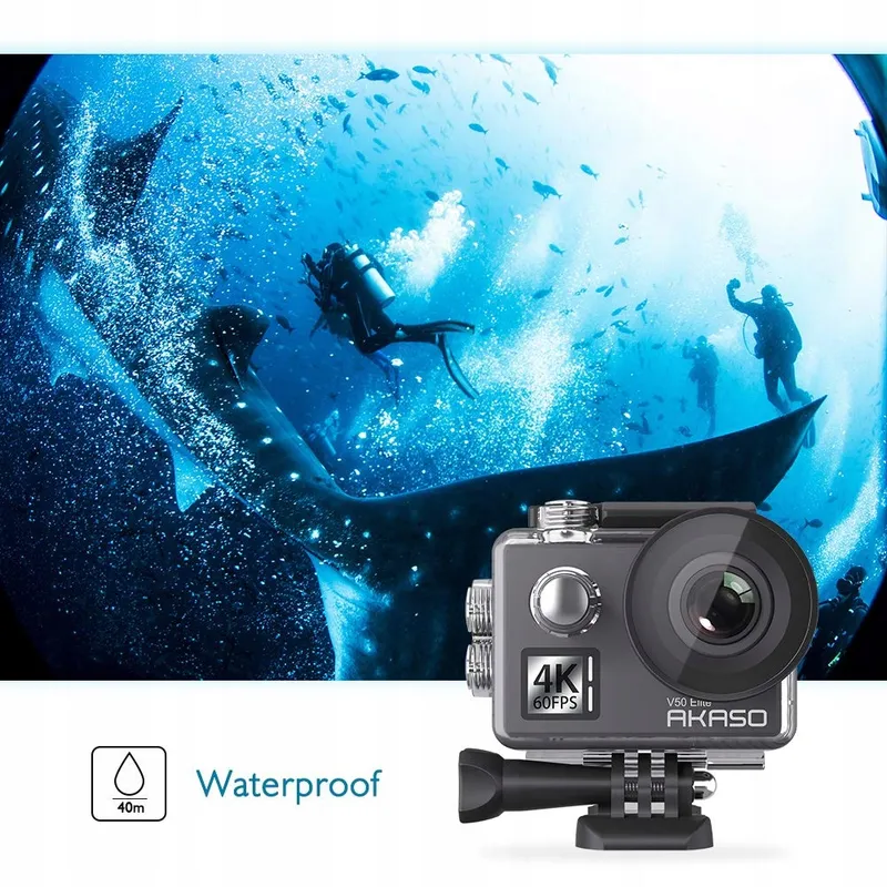 AKASO Actiecamera 4K 60FPS Waterdicht 40M 20MP WiFi Stabilisatie — foto 6
